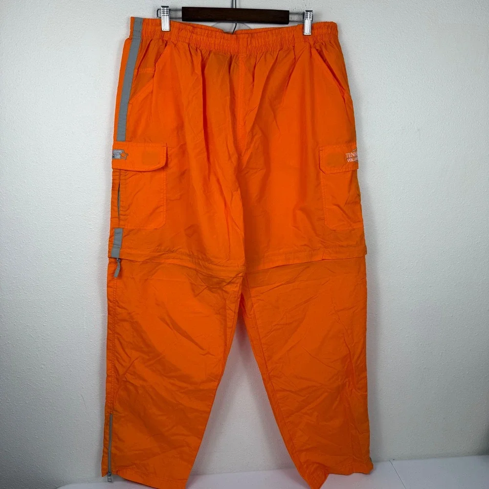 Starter Tennessee Volunteers Orange Nylon Zip Off Convertible Track Pants‎ XL